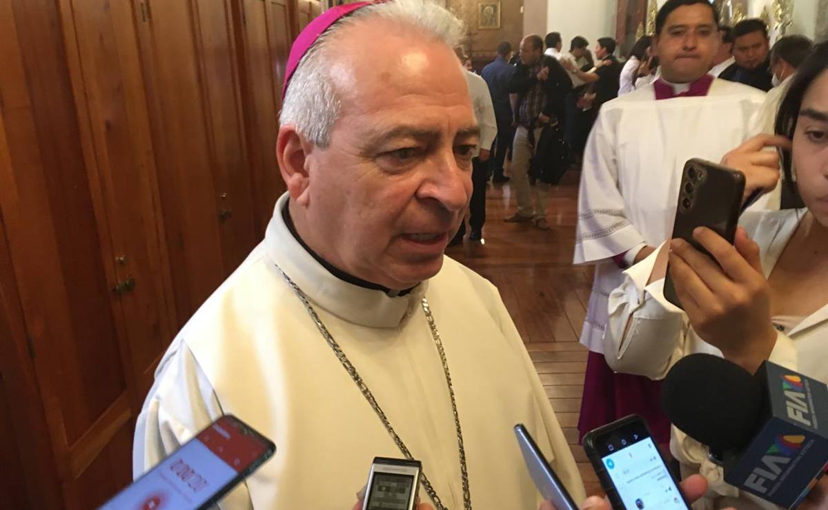 El arzobispo hizo el llamado de nueva cuenta que especialmente este próximo Sábado Santo no se desperdicie agua. Foto: Samuel Estrada