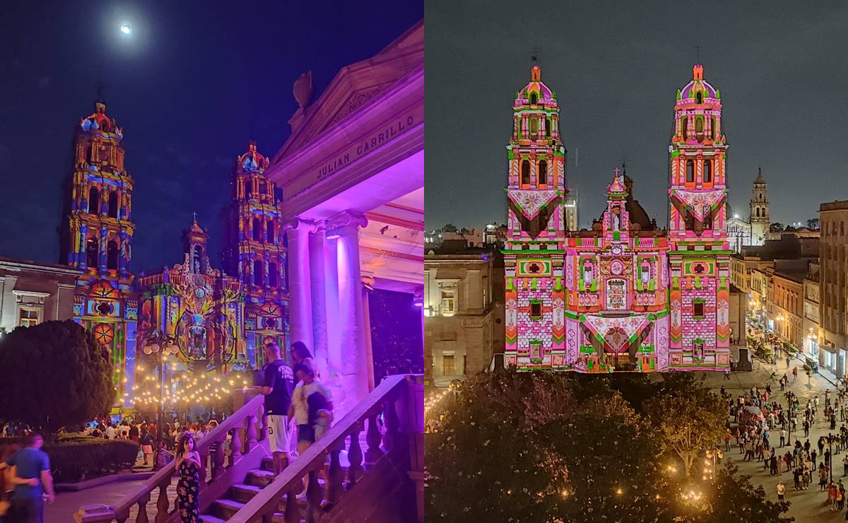 FOTOS: Así se vistió de colores la Catedral Metropolitana de SLP en la Fiesta de Luz 2023
