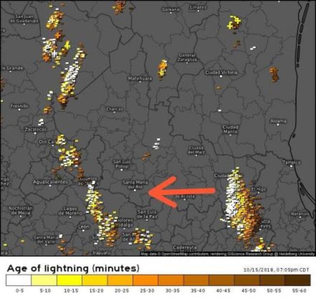 Pronostican tormentas para San Luis en las próximas horas