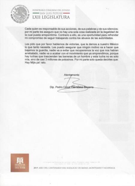 “Hay Mijis pa´ rato”, dice diputado potosino a sus detractores