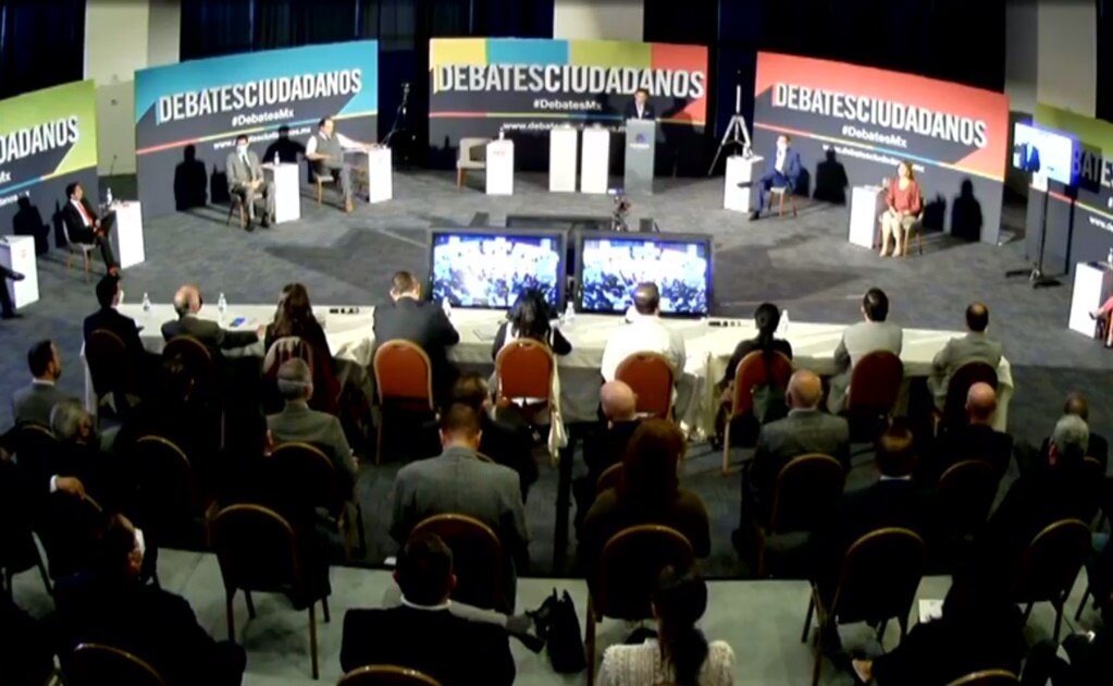 Ausencia y hasta abandono, lo visto en segundo debate de candidatos al gobierno de SLP