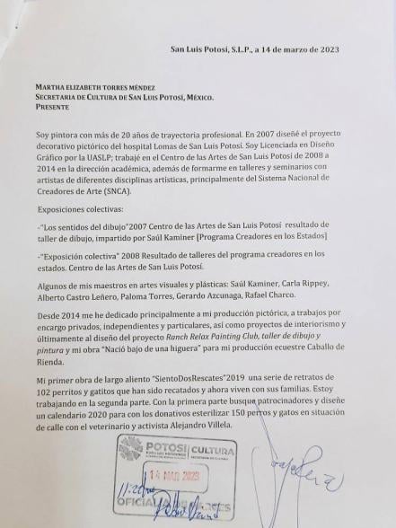 Acusa pintora potosina malas prácticas por parte de Odín Patiño, director del Museo Francisco Cossio
