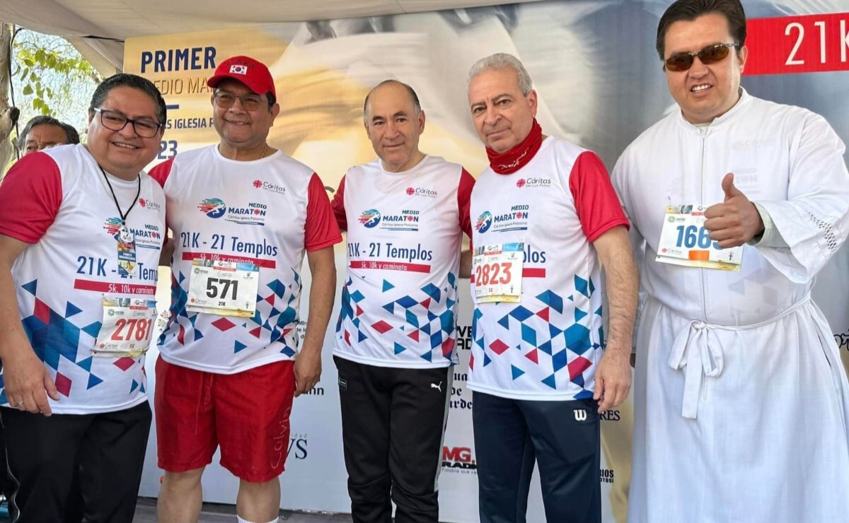 Al menos tres mil personas, participan en carrera por los migrantes en SLP