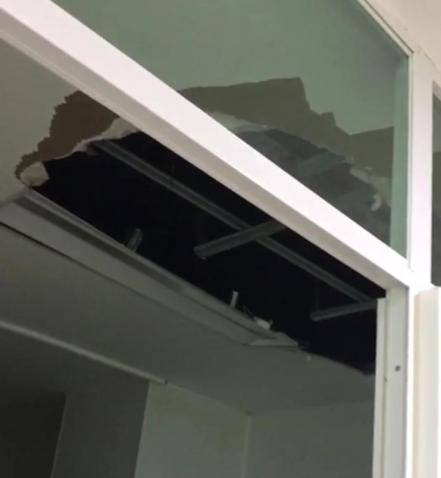 Fuertes lluvias afectan obra recién inaugurada del IMSS