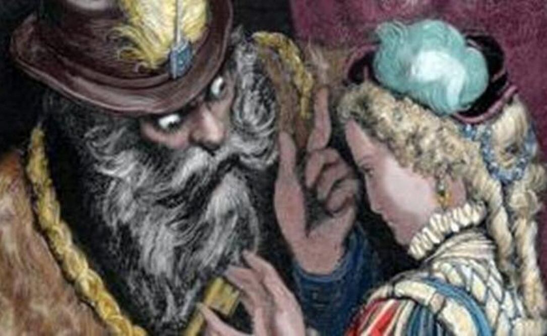 Barba Azul le advierte a su mujer que no entre en una habitación; ella desobedece y encuentra a las exesposas muertas (Foto: Getty Images)