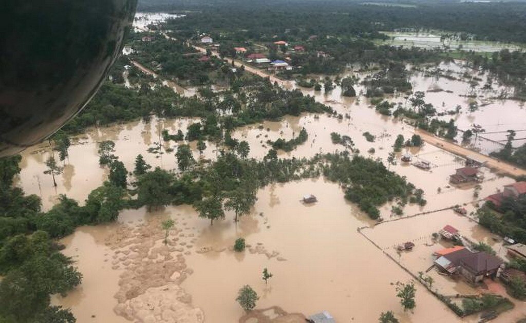 Desplome de represa en Laos deja 19 muertos. Foto: Reuters