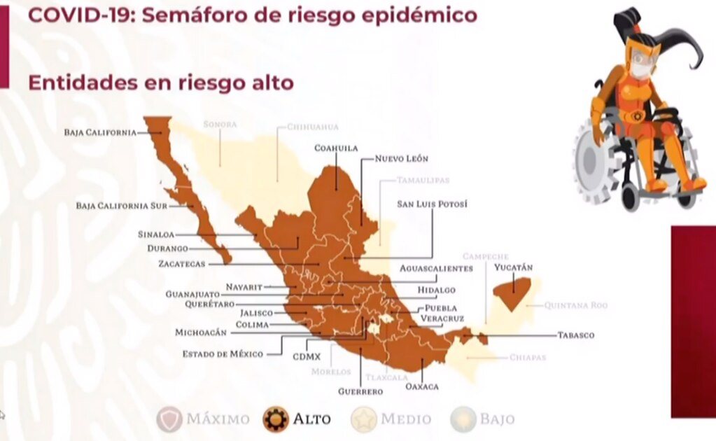 Anuncia Ssa que San Luis Potosí se mantiene en semáforo naranja