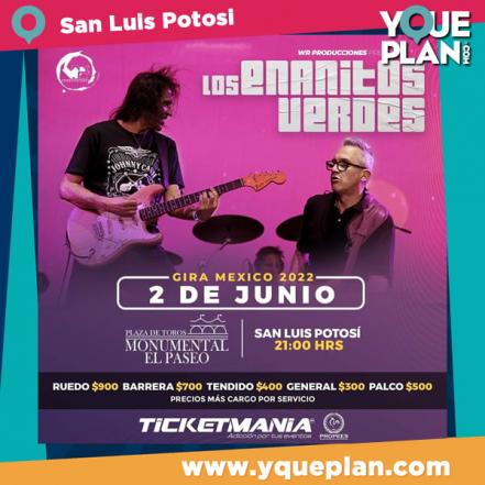 Enanitos Verdes en San Luis Potosí 2022. ¿Cuándo es el concierto y dónde comprar boletos?