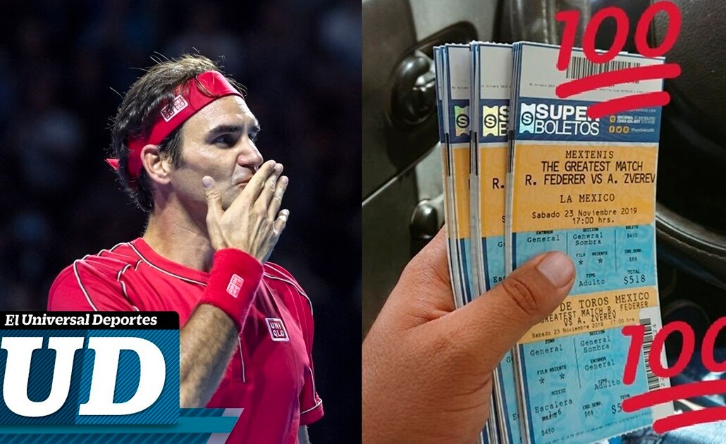 Ver a Roger Federer en México cuesta más de 50 mil pesos