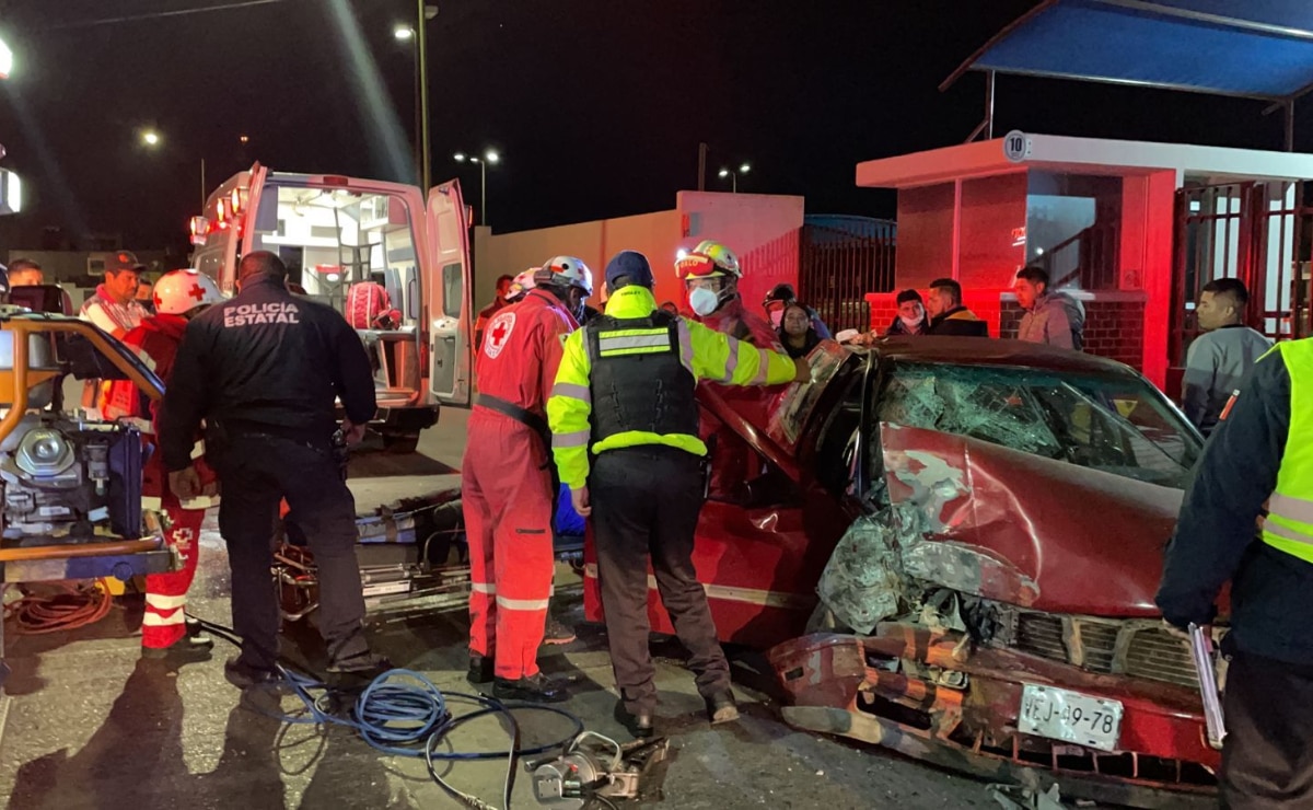Accidente automovilístico en la capital deja dos lesionados