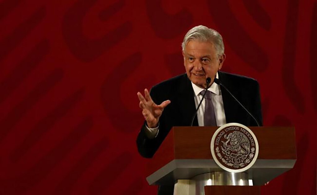 AMLO EN CONFERENCIA DE PRENSA. FOTO: BERENICE FREGOSO / EL UNIVERSAL