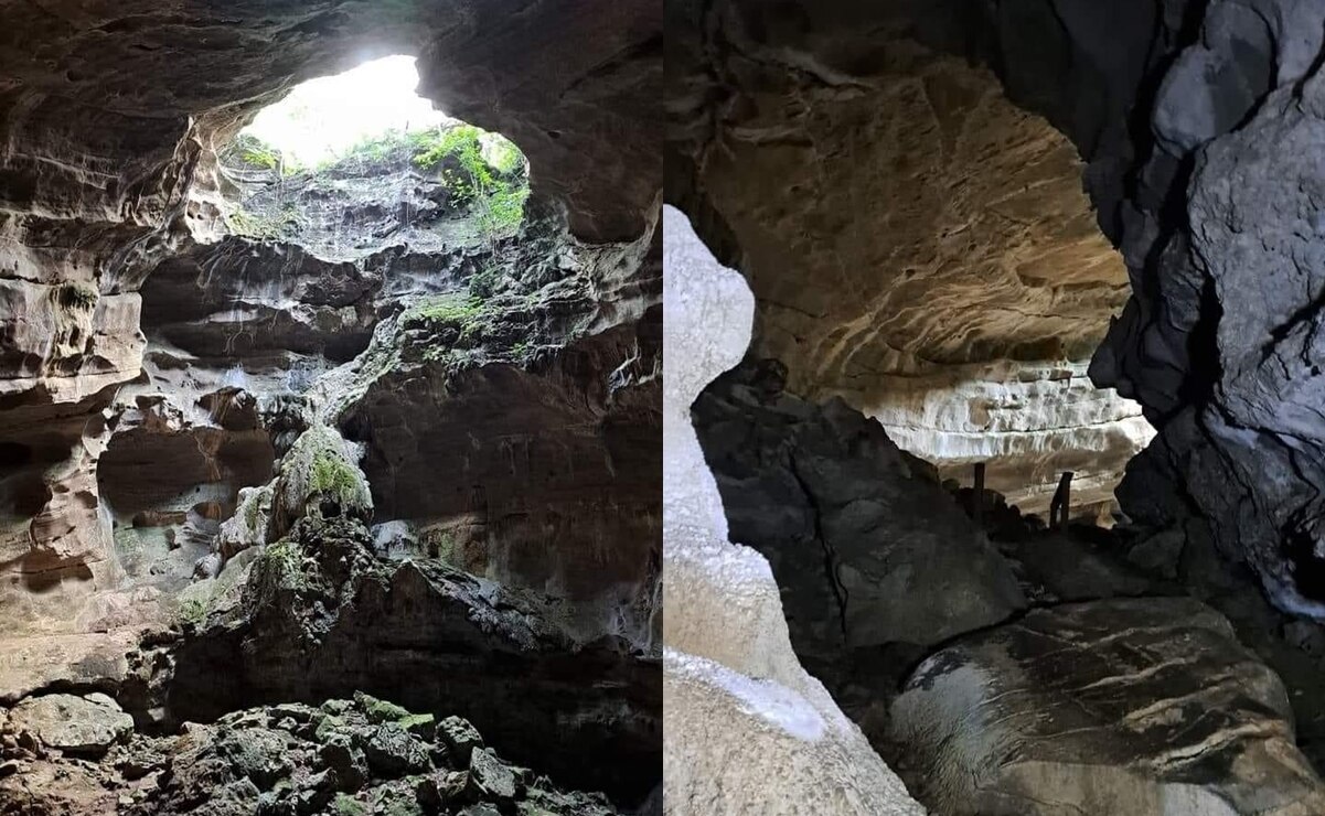 Cuevas en SLP. Fotos: FB, Sótano de las Golondrinas