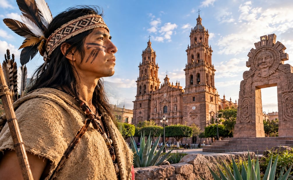 Los guachichiles fueron el primer pueblo originario en SLP. Foto: imagen creada con IA