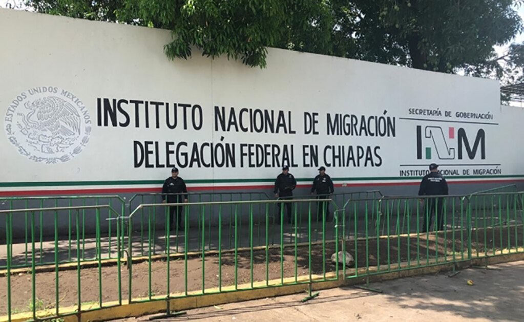Despliegan más de 100 policías en estación migratoria de Chiapas