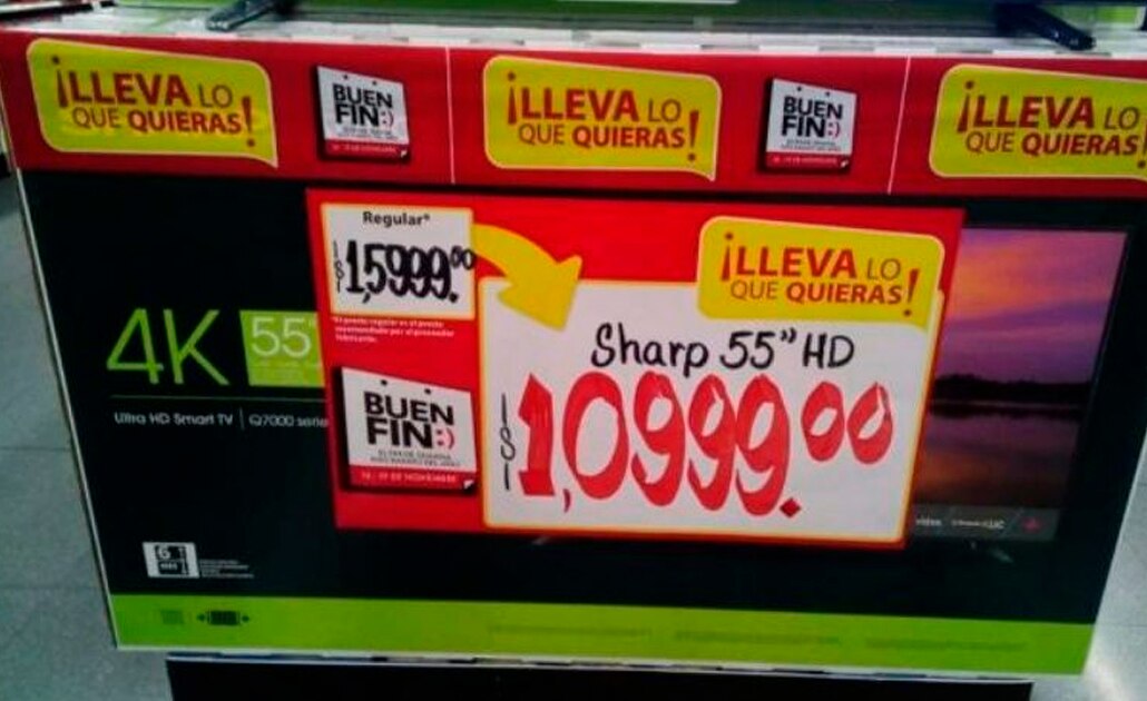 Walmart remata televisiones; colocan mal una coma en el precio