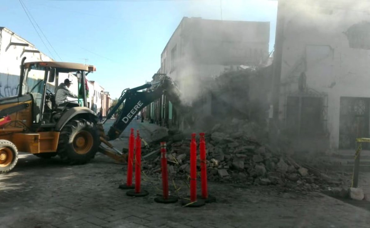 Protección Civil de SLP reporta al menos 150 fincas antiguas en riesgo de colapso