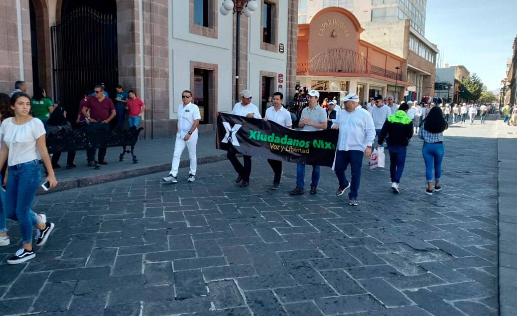 “#AsíNoAMLO”, la marcha de protesta que replicaron los potosinos
