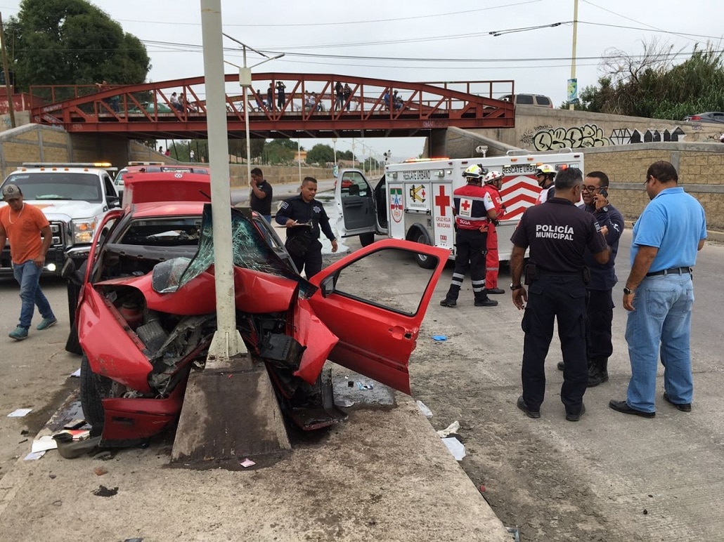 Choque en Soledad, 2 lesionados