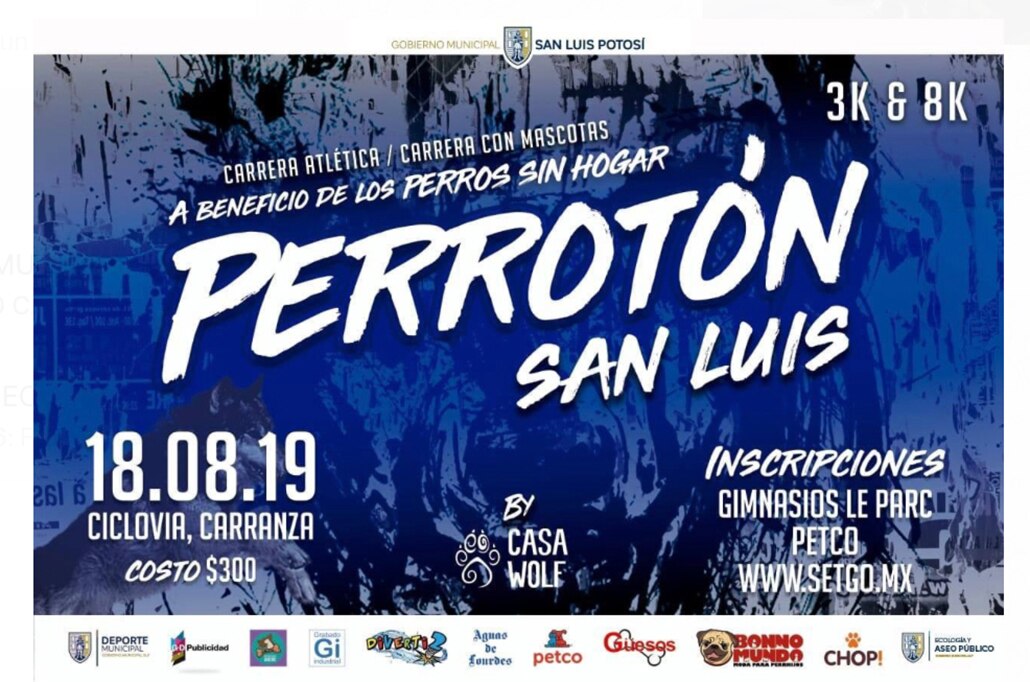 Invitan a participar en la carrera “Perrotón 2019”
