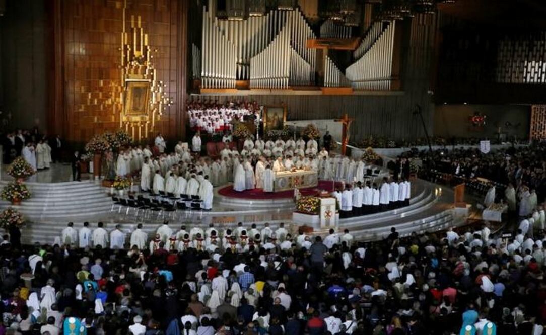 El cardenal Carlos Aguiar Retes participa en la ceremonia de inauguración como nuevo arzobispo de México en la Basílica de Nuestra Señora de Guadalupe en la Ciudad de México - Foto: Henry Romero/REUTERS