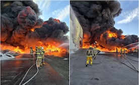 Incendio en planta de plásticos moviliza a cuerpos de emergencia en la Zona Industrial de SLP