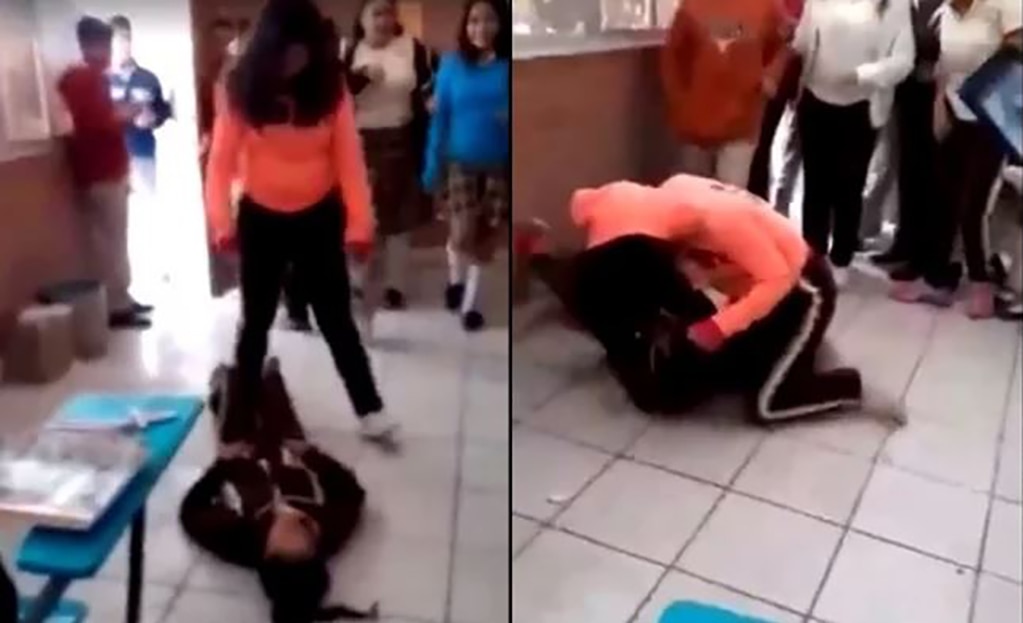 (VIDEO) Golpean a niña en secundaria en Coahuila; director se burla