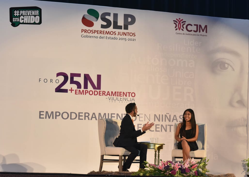 Conferencia de Yalitza Aparicio en SLP costó más de 300 mil pesos 