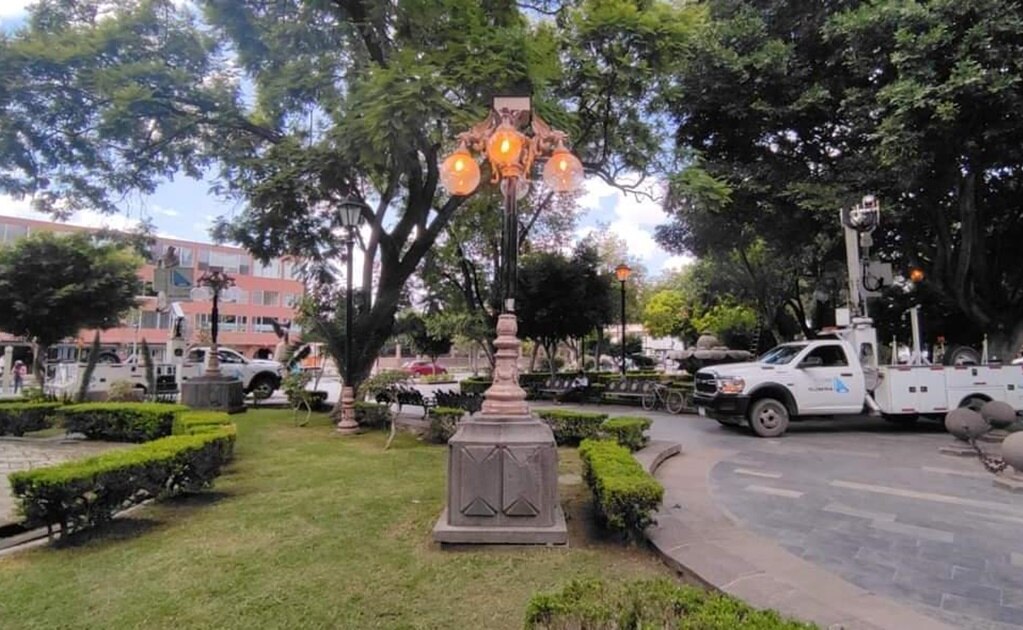 Detectan alza en robo de cableado de plazas públicas en el Centro Histórico de SLP