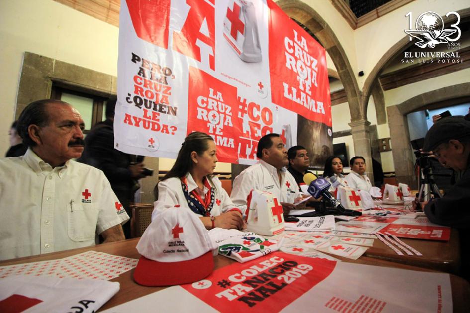 Preparan Colecta Anual 2019 de la Cruz Roja en SLP 