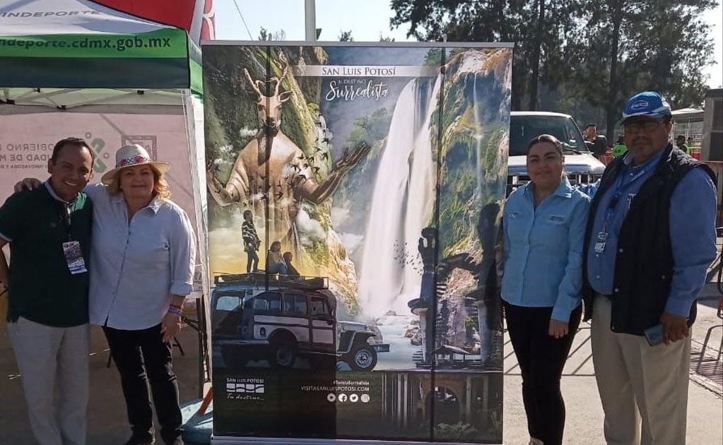 SLP presenta stand turístico en la Nascar