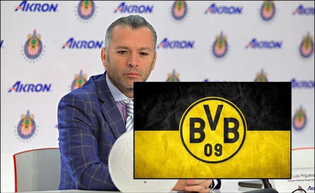 Higuera visita al Borussia Dortmund