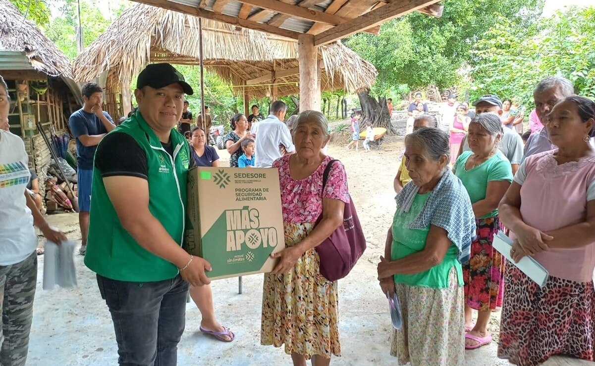 Damnificados por las lluvias en la Huasteca potosina. Foto: Especial