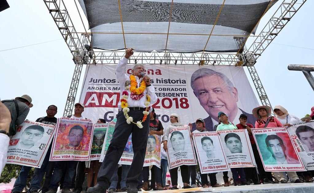 ONU Y CIDH tomarán riendas del caso Ayotzinapa, dice AMLO a padres de los 43