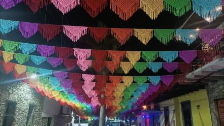 El cielo tejido. Artesanos adornan con bordados de colores el Pueblo Mágico de Xilitla