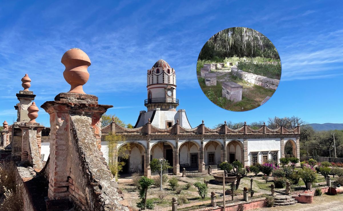 ¡Descubre la Ex Hacienda Peotillos, un lugar misterioso con un panteón familiar único en la huerta!. Fotos: Hacienda Peotillos e Ismael Vázquez, Facebook