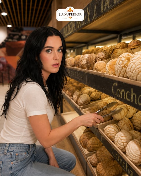 Meme de Katy Perry comprando en la reconocida panadería de cadena de San Luis Potosí La Superior. Foto: FB@La Superior