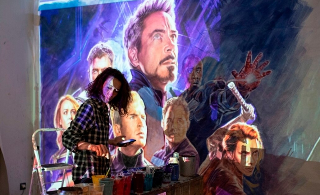 Artista griega plasma en carteles a los personajes de "Avengers: Endgame"
