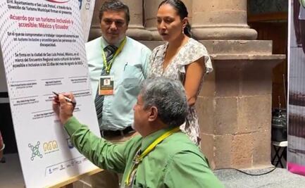 Firman Ecuador y el municipio de San Luis Potosí acuerdo a favor del turismo inclusivo