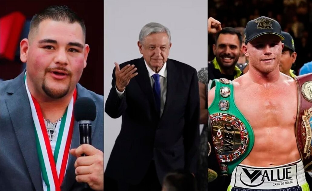 López Obrador pide ayuda a 'Canelo' y Andy Ruiz para prevenir adicciones