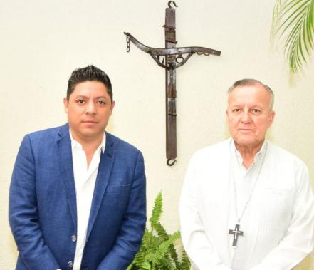Gobernador electo y arzobispo de SLP se reúnen; acuerdan trabajar por la paz