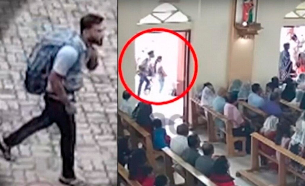 Captan llegada de presunto terrorista suicida a iglesia de Sri Lanka