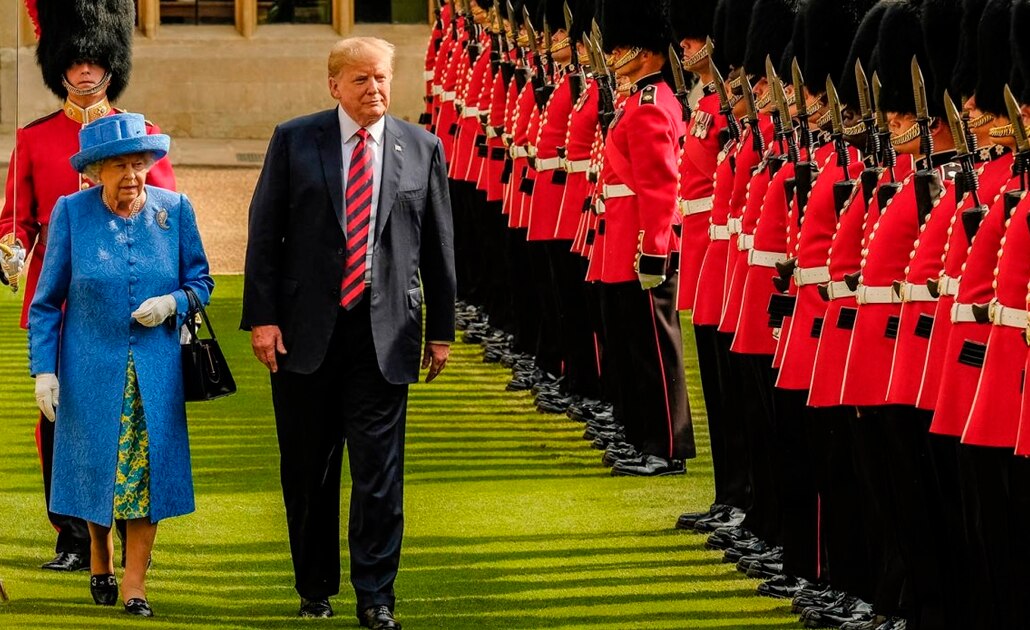 Trump estuvo en Reino Unido en julio de 2018 en una visita de trabajo, durante la cual se entrevistó con la reina Isabel II Foto: EFE | El Universal