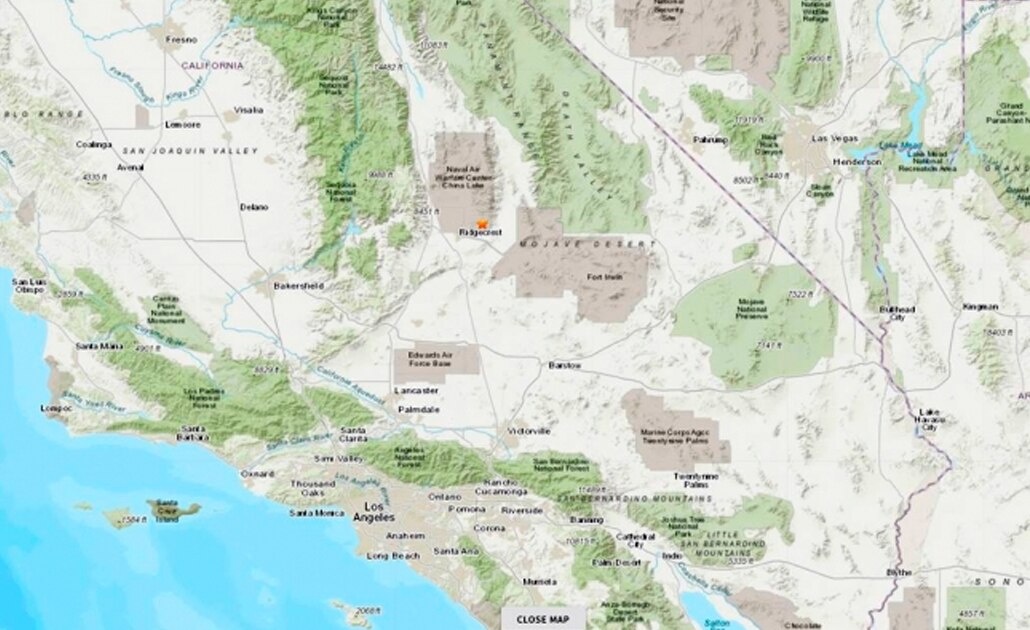 Se registra sismo en California