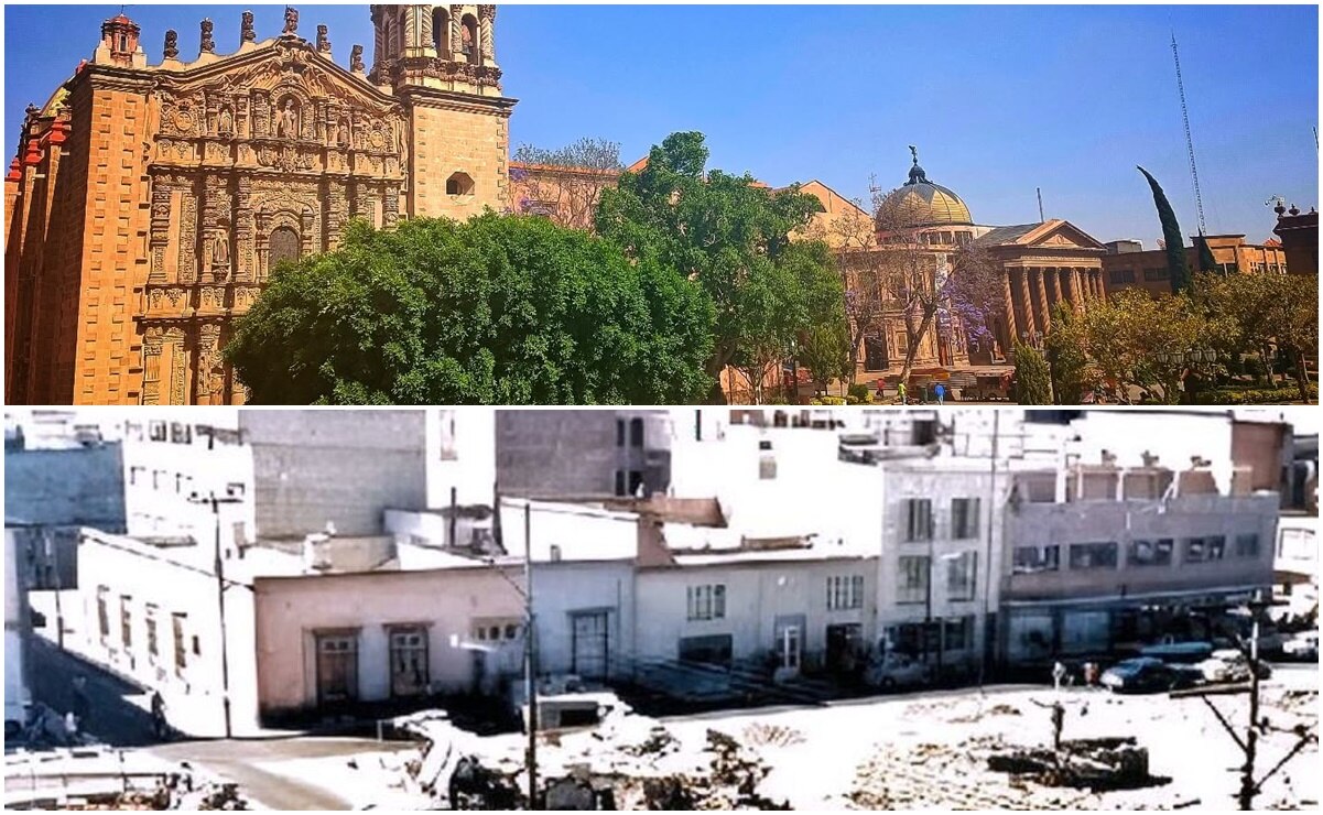Recuerdo de San Luis Potosí. Foto revela cómo fue la transformación de la Plaza del Carmen 