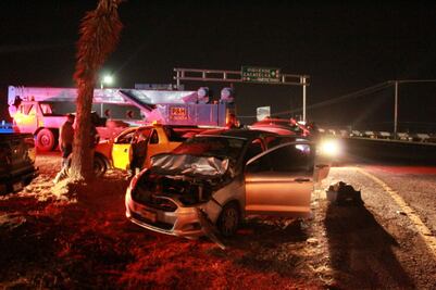 Reportan choque en carretera Rioverde