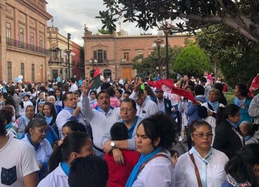 Marchan en SLP para que no se legalice el aborto