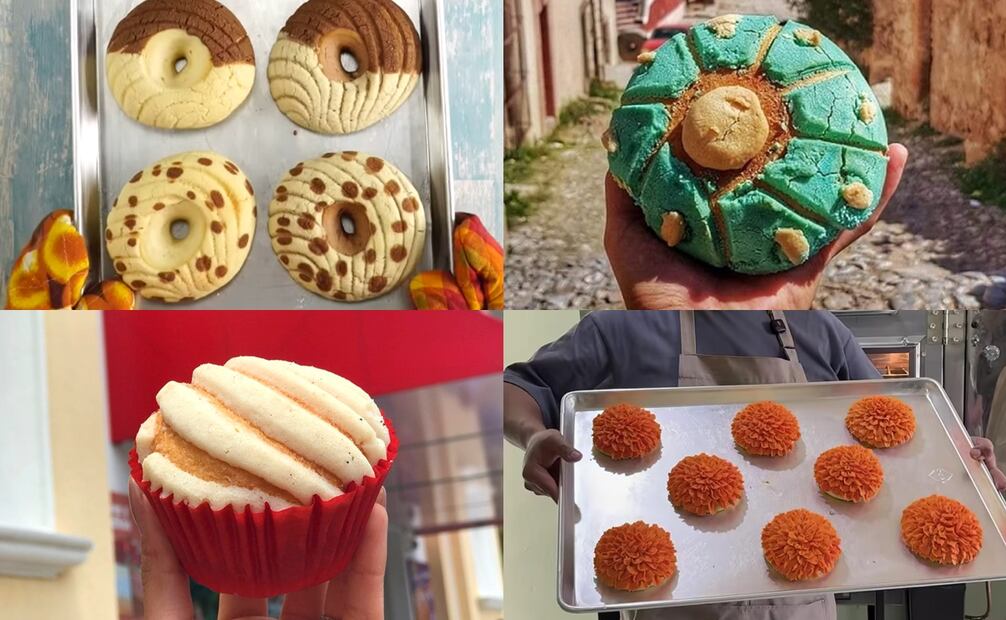 Variedades de la concha. Foto: Panamá Restaurantes y Pastelerías, Kiwilimón, Instagram y captura de pantalla