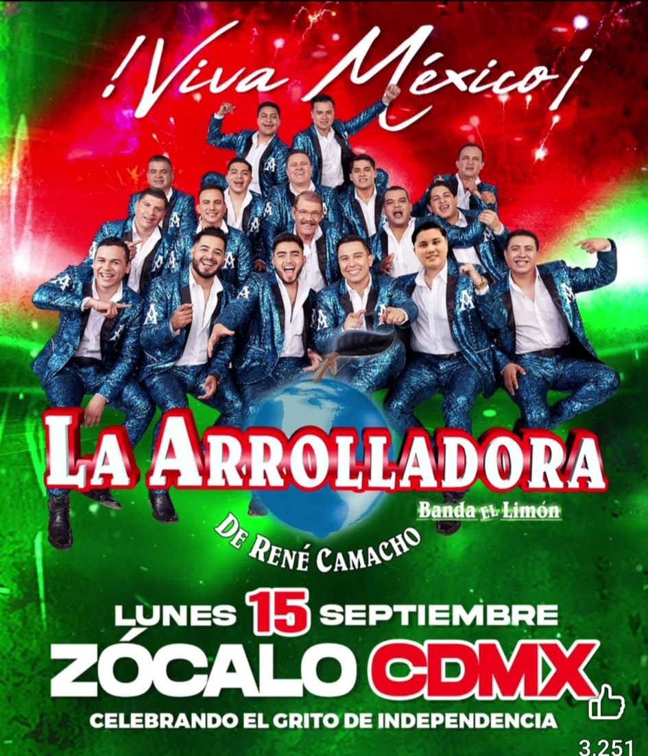 La Arrolladora Banda el Limón. Foto:  Gobierno México