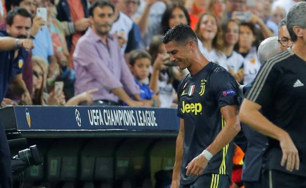 Cristiano Ronaldo es expulsado en su debut de Champions con la Juventus