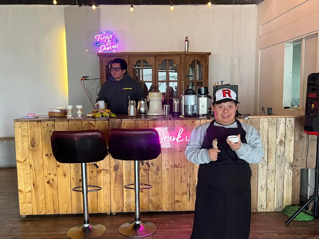 Café 21 es atendida por personas con síndrome de Down en SLP. Foto: Cortesía Café 21